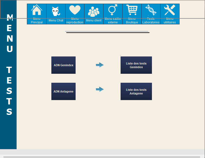 menu laboratoire